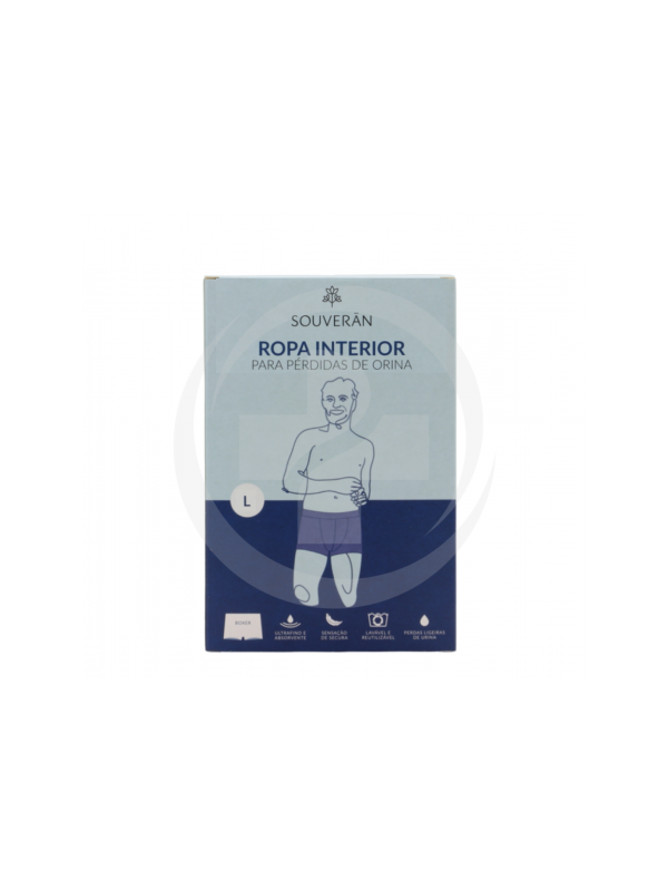 SOUVERAN Boxer para incontinencia masculina talla XL color negro