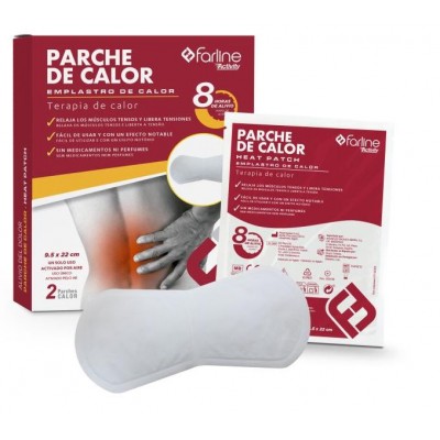 FARLINE ACTIVITY PARCHES DE CALOR LUMBAR 2 UNIDADES 22 cm x 9,5 cm