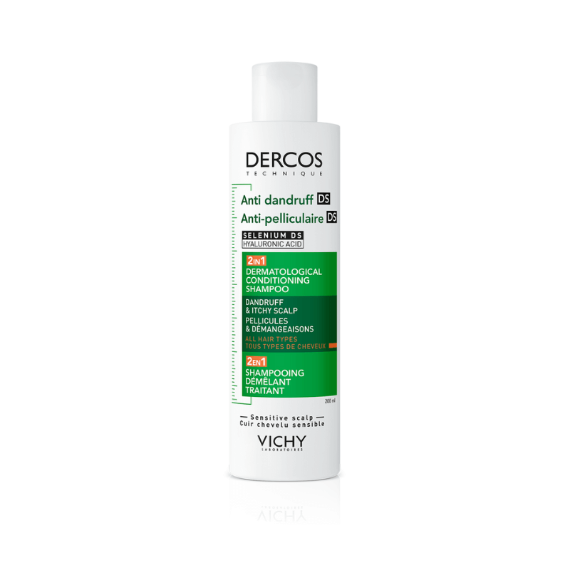 VICHY DERCOS CHAMPÚ ANTICASPA + ACONDICIONADOR 2EN1 200ML